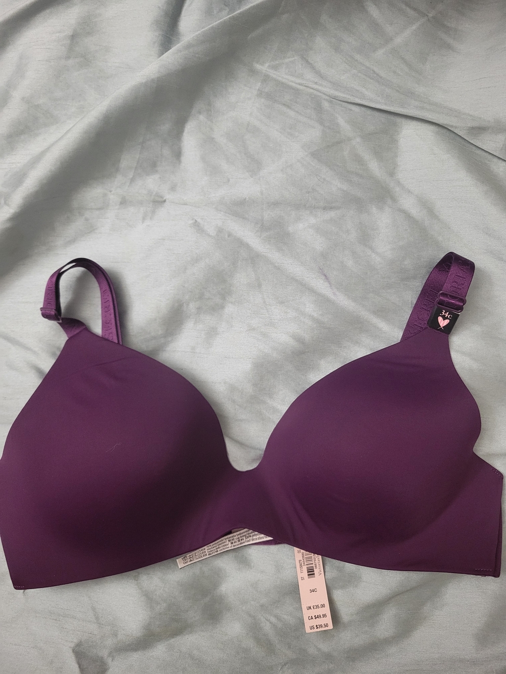 Victoria's Secret Deep Purple T-shirt Bra